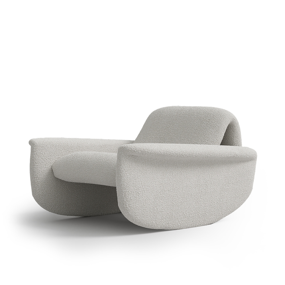 Кресло Cora, букле, белый