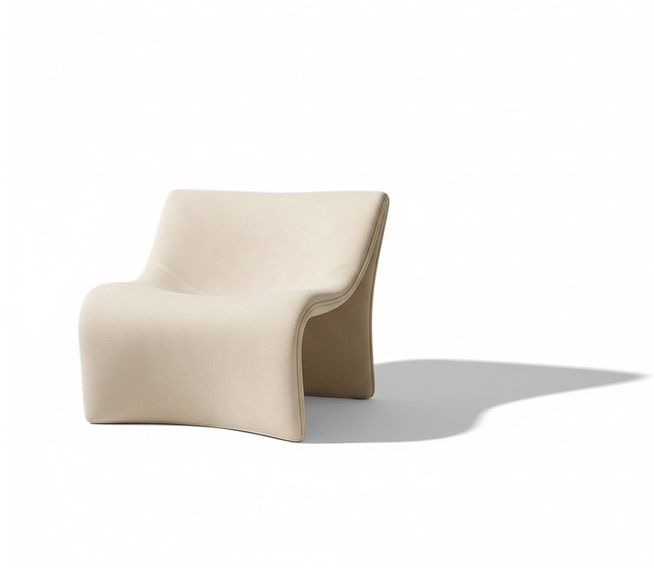 Кресло Runa, велюр, бежевый