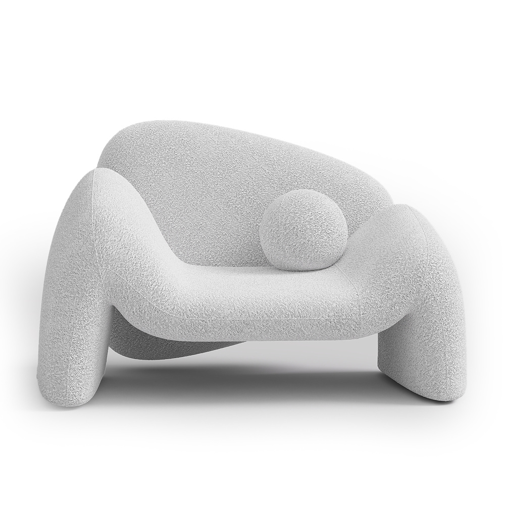 Кресло Natan букле, белый