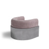 Кресло Verc B, велюр, металл, бледно-розовый