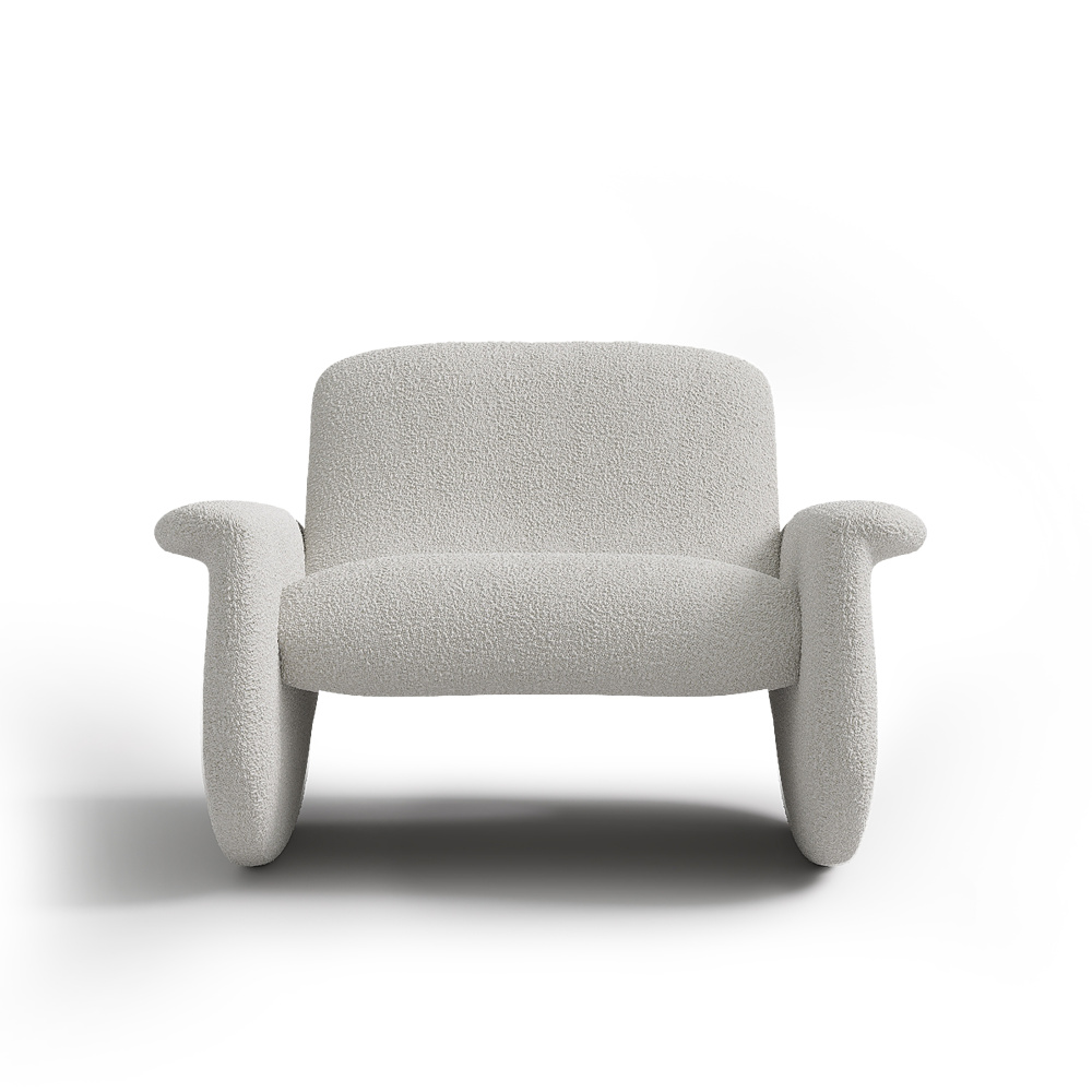 Кресло Cora, букле, белый