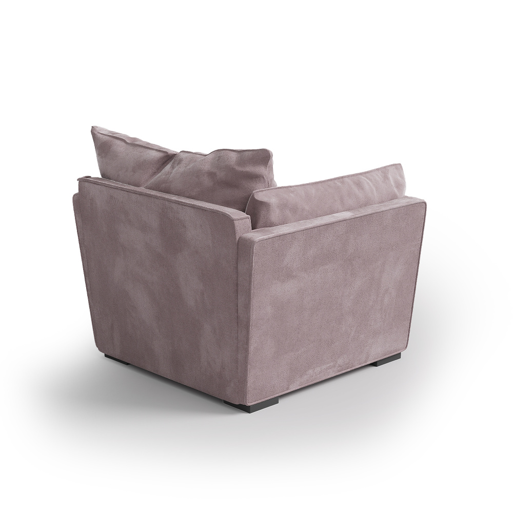 Кресло Hem замша, бледно-розовый