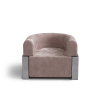 Кресло Verc B, велюр, металл, светло-коричневый