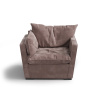 Кресло Hem замша, коричневый